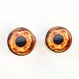 Fire Round Pupil Sew-On Button Glass Eyes For Discount