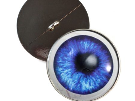 Dark Blue Anime with Whites Sew-On Button Glass Eyes Online