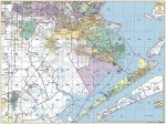 Galveston County Wall Map with Zip Codes by Key Maps Inc. For Discount