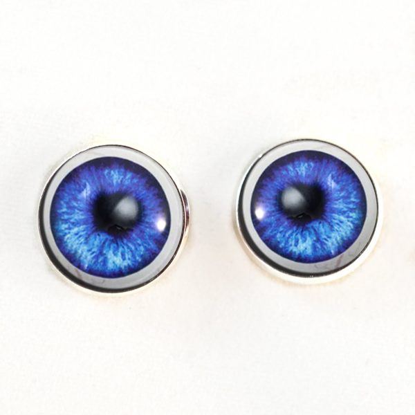 Dark Blue Anime with Whites Sew-On Button Glass Eyes Online