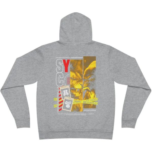 SYC | CHICAGORILLA Fleece Pullover Hoodie Fashion