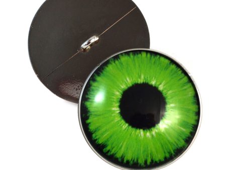 Bright Neon Green Enchanted Sew-On Button Glass Eyes Discount