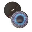 Blue Fuzzy Furry Monster Sew-On Button Glass Eyes Online Hot Sale