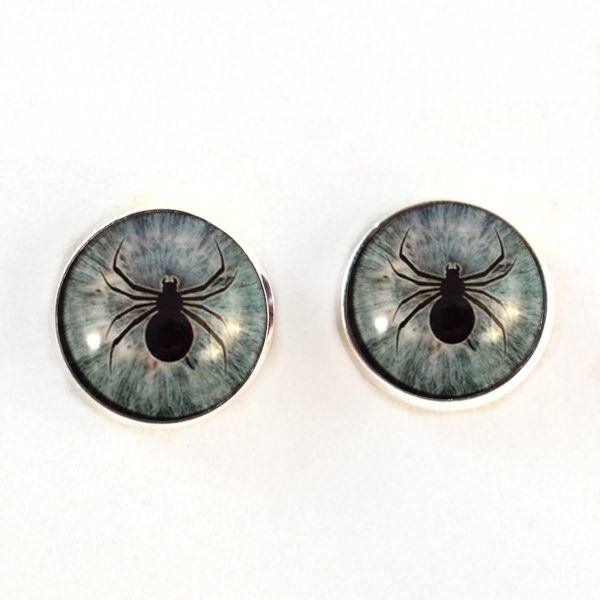 Light Blue Spider Sew-On Button Glass Eyes Hot on Sale