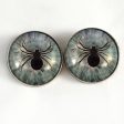 Light Blue Spider Sew-On Button Glass Eyes Hot on Sale