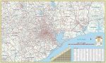 Roadways of Southeast Texas Wall Map with Zip Codes by Key Maps Inc. Online now