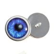 Dark Blue Anime with Whites Sew-On Button Glass Eyes Online