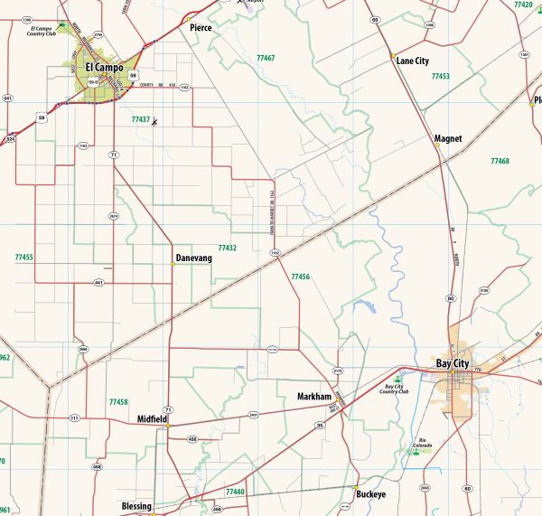 Greater Houston Metro Area Wall Map For Cheap