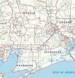 Roadways of Southeast Texas Wall Map with Zip Codes by Key Maps Inc. Online now