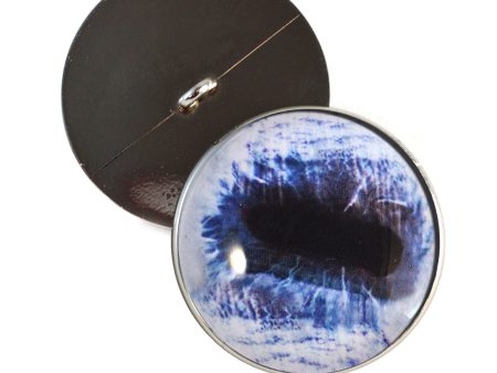 Blue Horse Sew-On Button Glass Eyes Fashion