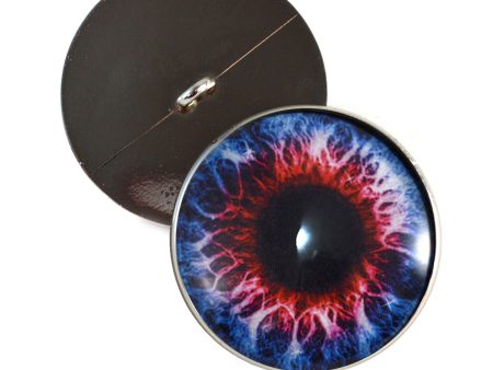 Blue and Red Fantasy Sew-On Button Glass Eyes For Cheap