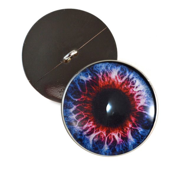 Blue and Red Fantasy Sew-On Button Glass Eyes For Cheap