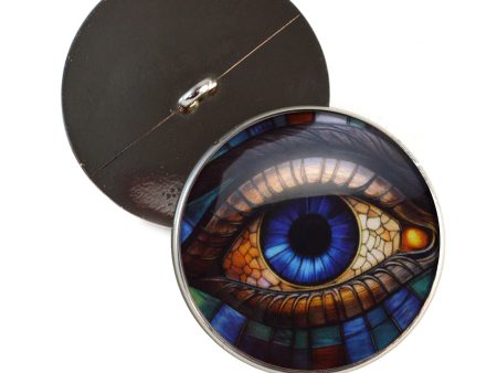 Stained Glass Colorful Eyes Sew-On Button Glass Eyes Hot on Sale